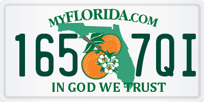 FL license plate 1657QI