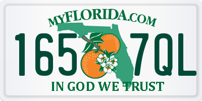 FL license plate 1657QL