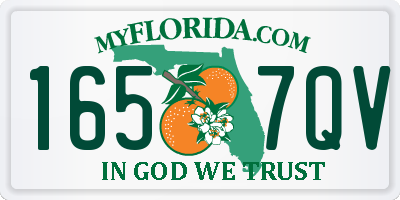FL license plate 1657QV