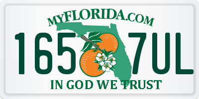 FL license plate 1657UL