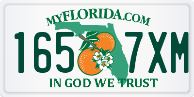 FL license plate 1657XM