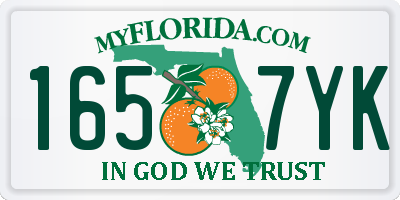 FL license plate 1657YK