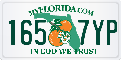 FL license plate 1657YP
