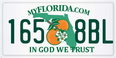 FL license plate 1658BL
