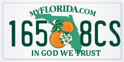 FL license plate 1658CS