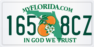 FL license plate 1658CZ