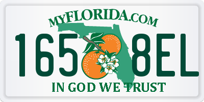 FL license plate 1658EL