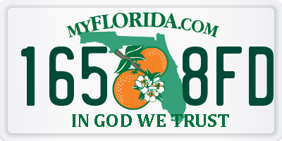 FL license plate 1658FD