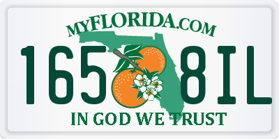 FL license plate 1658IL