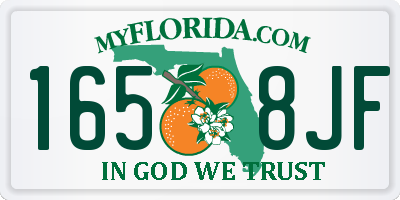 FL license plate 1658JF