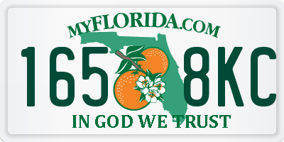 FL license plate 1658KC