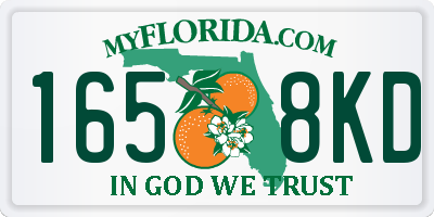 FL license plate 1658KD