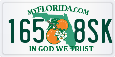FL license plate 1658SK