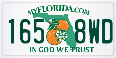 FL license plate 1658WD