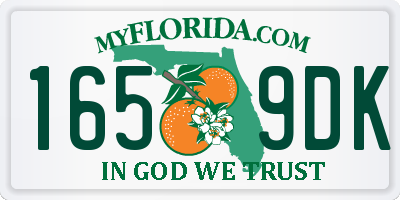 FL license plate 1659DK