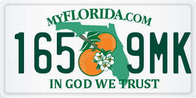 FL license plate 1659MK