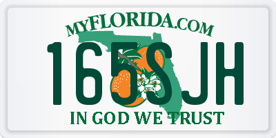 FL license plate 165SJH