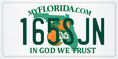 FL license plate 165SJN