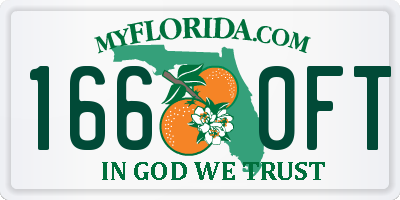 FL license plate 1660FT