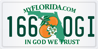 FL license plate 1660GI