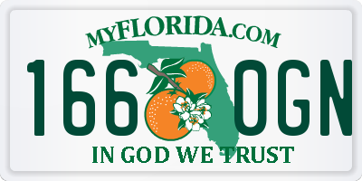 FL license plate 1660GN