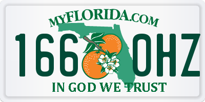 FL license plate 1660HZ