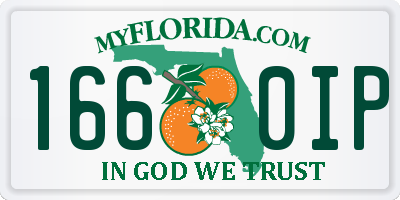 FL license plate 1660IP