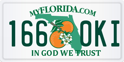 FL license plate 1660KI