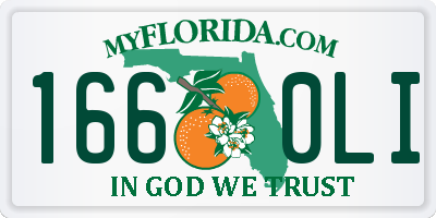 FL license plate 1660LI