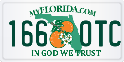 FL license plate 1660TC