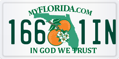 FL license plate 1661IN