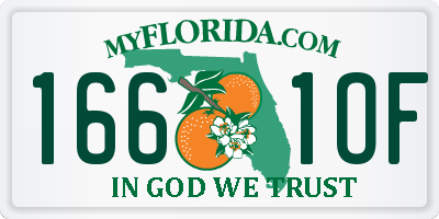 FL license plate 1661OF