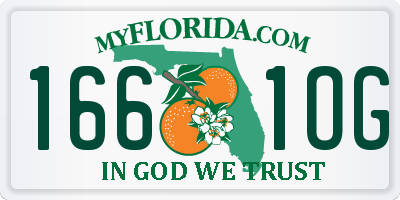 FL license plate 1661OG
