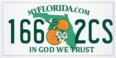 FL license plate 1662CS