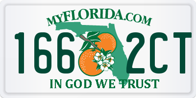 FL license plate 1662CT