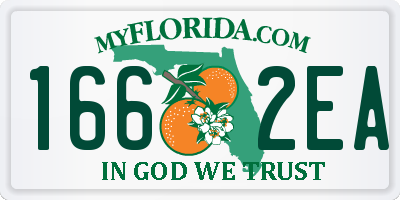 FL license plate 1662EA