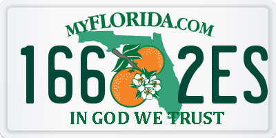 FL license plate 1662ES