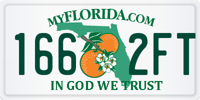FL license plate 1662FT