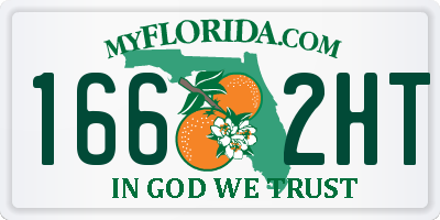 FL license plate 1662HT