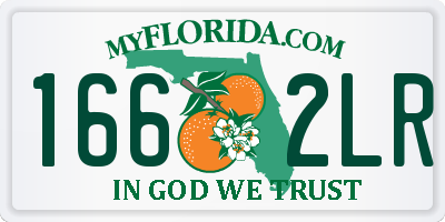 FL license plate 1662LR