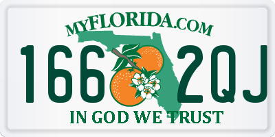 FL license plate 1662QJ
