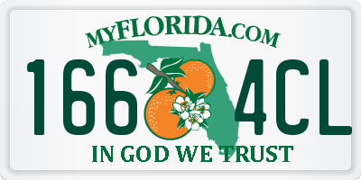 FL license plate 1664CL
