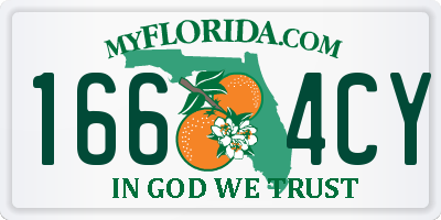 FL license plate 1664CY