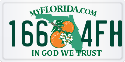 FL license plate 1664FH