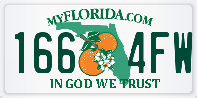 FL license plate 1664FW