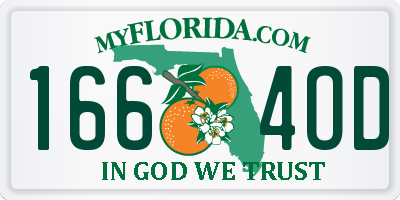 FL license plate 1664OD