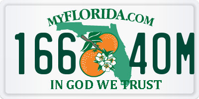 FL license plate 1664OM