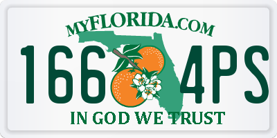 FL license plate 1664PS