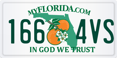FL license plate 1664VS