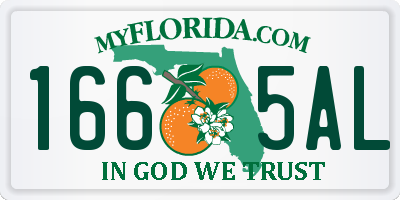 FL license plate 1665AL